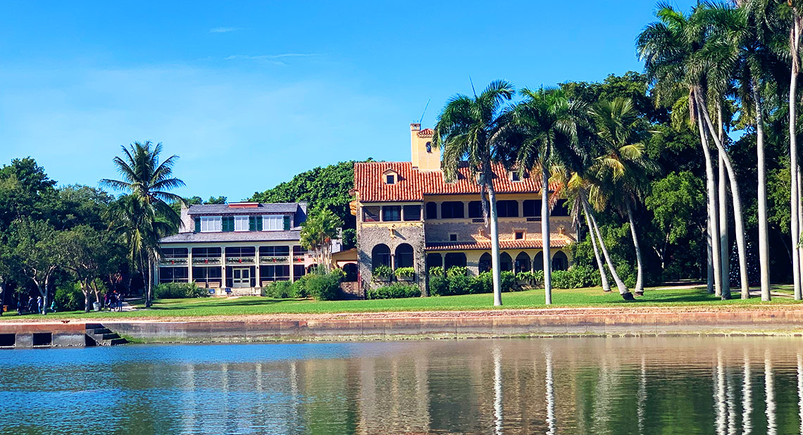 A picture of the Deering Estate from Biscayne Bay. Via Deering Estate.